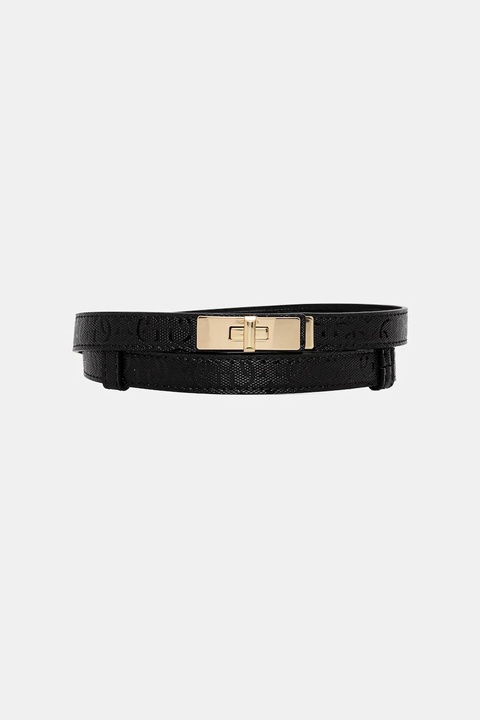 Guess pasek IDRA damski kolor czarny BW9308 P5420 - zdjęcie produktu nr 2
