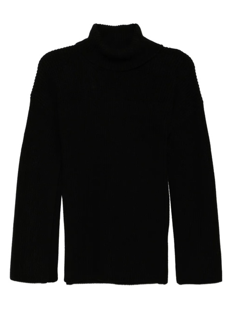 TOTEME merino slit sleeve sweatshirt - Black - zdjęcie produktu nr 1