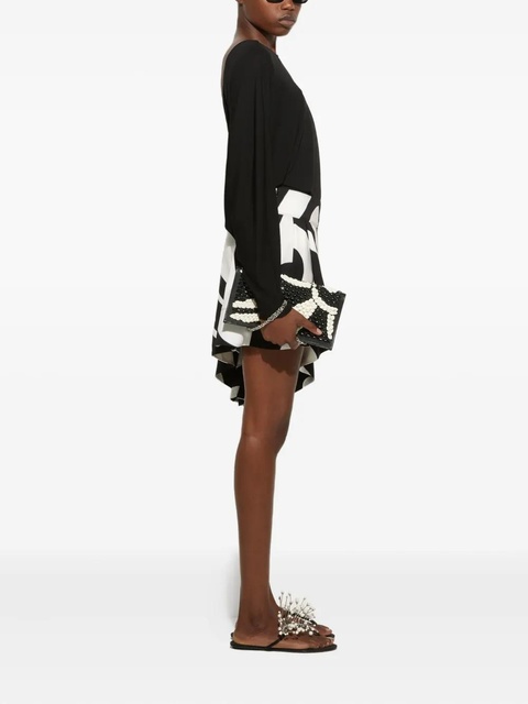 PUCCI Marmo-print asymmetrical mini skirt - Black - zdjęcie produktu nr 2