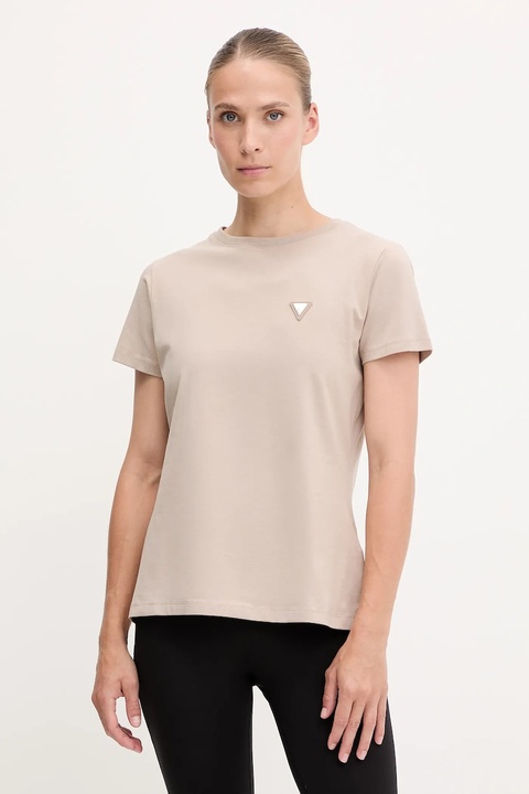 Guess t-shirt COLETTE damski kolor beżowy V4YI09 J1314 - zdjęcie produktu nr 1