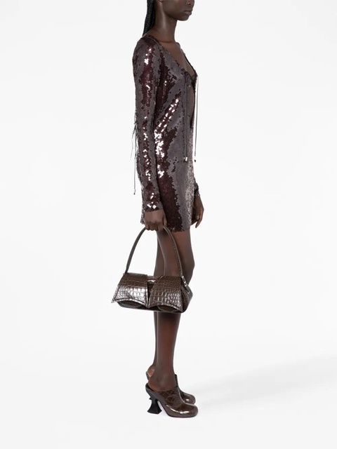 16Arlington Solarium sequin-embellished dress - Brown - zdjęcie produktu nr 2