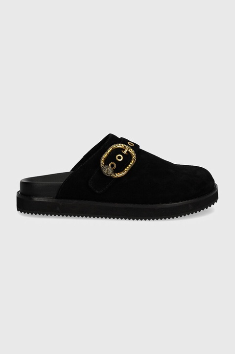 Kurt Geiger London klapki zamszowe Mayfair Casual Flat Mule damskie kolor czarny 1293100209 - zdjęcie produktu nr 2