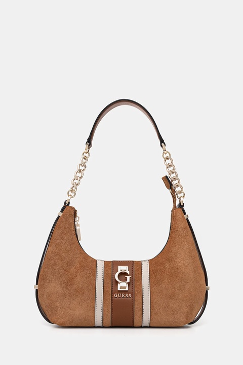 Guess torebka zamszowa ERENIA kolor brązowy HWSB78 38180 - zdjęcie produktu nr 1