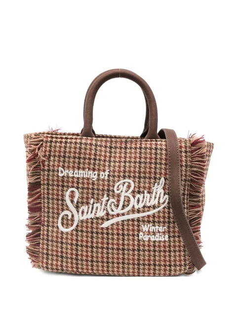 MC2 Saint Barth fringed pattern tote bag - Brown - zdjęcie produktu nr 1