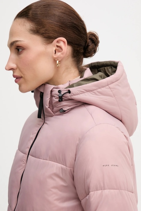 Pepe Jeans kurtka kolor różowy zimowa PL4024339 - zdjęcie produktu nr 2