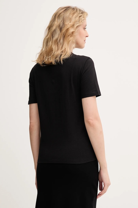 Twinset t-shirt bawełniany damski kolor czarny 252TP2051 - zdjęcie produktu nr 2