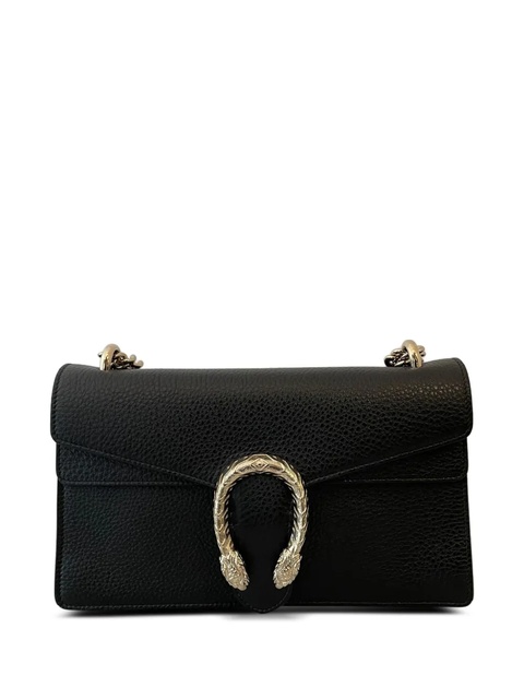 Gucci horsebit textured leather shoulder bag - Black - zdjęcie produktu nr 1