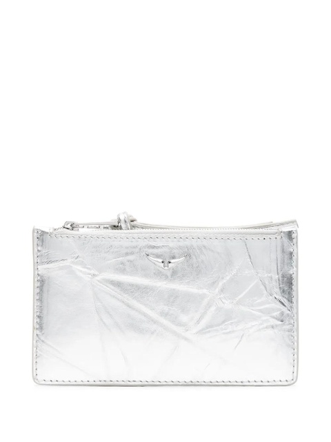 Zadig&Voltaire Long Eternal metallic coin purse - Silver - zdjęcie produktu nr 1