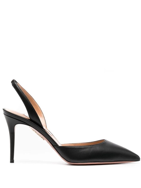 Aquazzura 90mm pointed-toe slingback pumps - Black - zdjęcie produktu nr 1