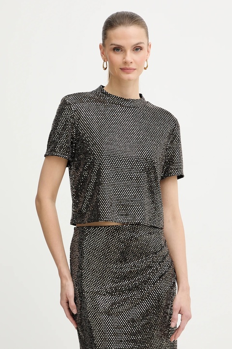 Morgan t-shirt damski kolor czarny DOLIVIA - zdjęcie produktu nr 1