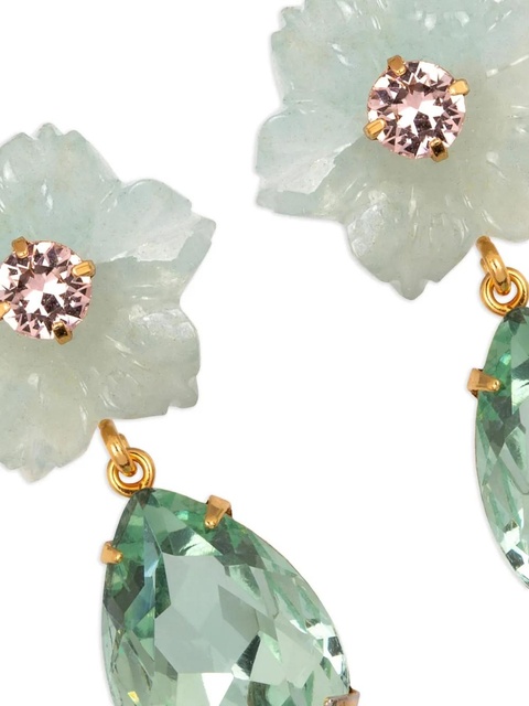 Jennifer Behr Juna flower-drop earrings - Gold - zdjęcie produktu nr 2