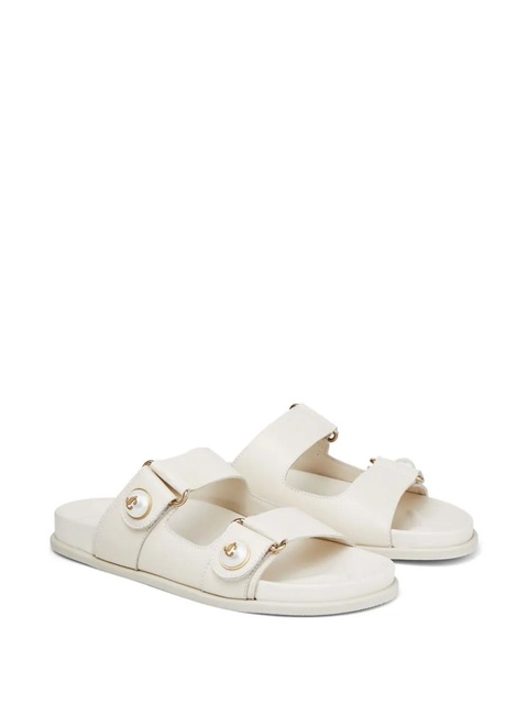 Jimmy Choo Fayence pearl-embellished sandals - White - zdjęcie produktu nr 2