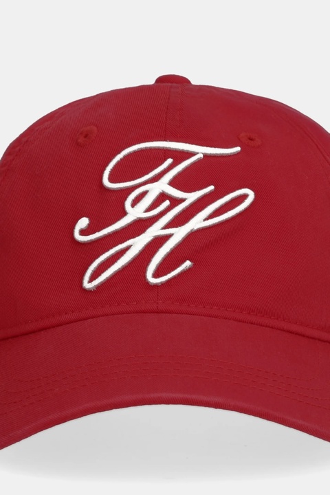 Tommy Hilfiger czapka z daszkiem kolor czerwony AW0AW18221 - zdjęcie produktu nr 2