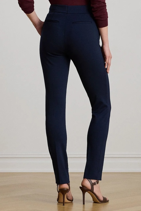 Lauren Ralph Lauren spodnie damskie kolor granatowy proste medium waist 200980023 - zdjęcie produktu nr 2