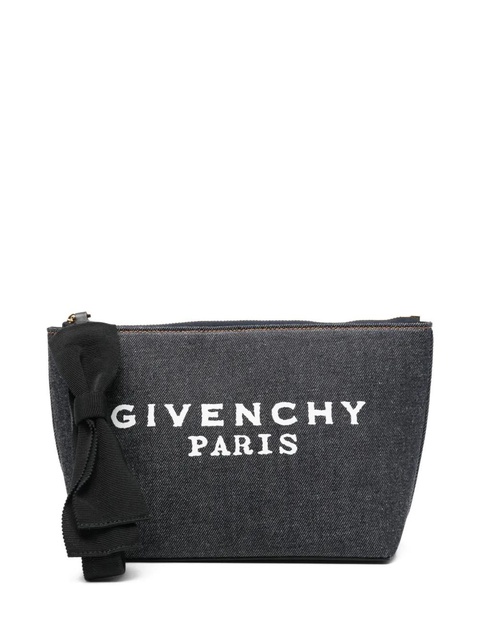 Givenchy logo bow small make up bag - Blue - zdjęcie produktu nr 1