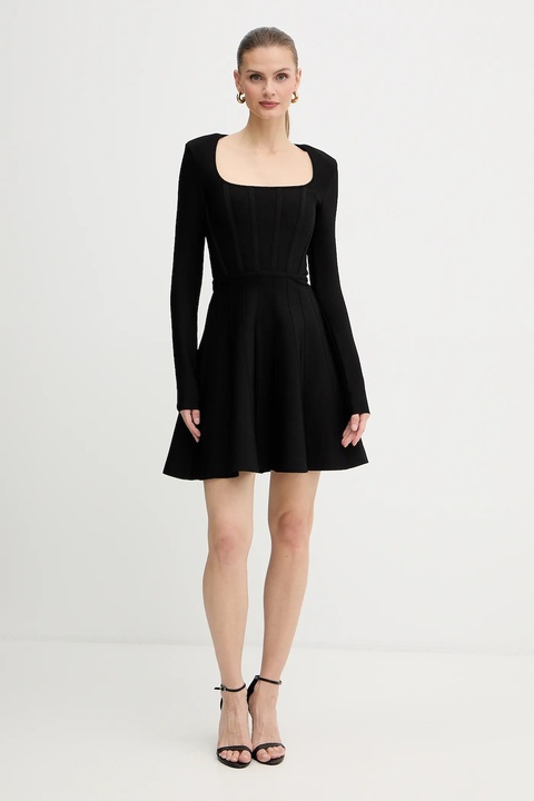 Marciano Guess sukienka AISHA kolor czarny mini rozkloszowana 5BGK11 5036Z - zdjęcie produktu nr 2