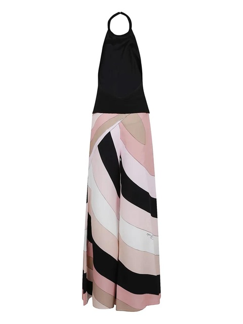 PUCCI halter neck geometric-print jumpsuit - Black - zdjęcie produktu nr 2