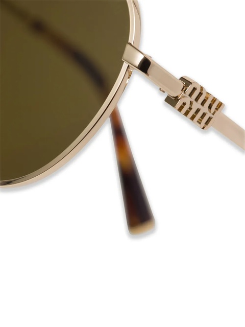 Miu Miu Eyewear MU55ZS sunglasses - Gold - zdjęcie produktu nr 2