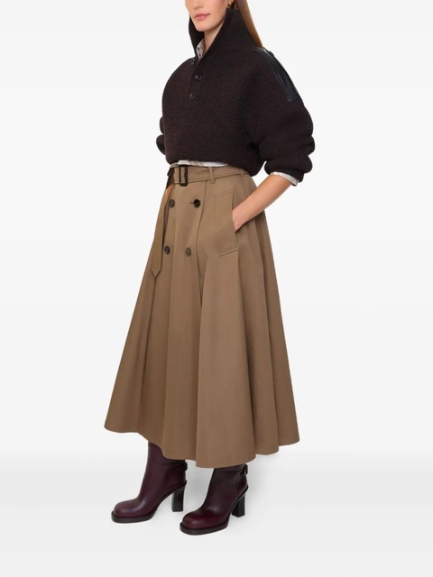 Burberry belted midi skirt - Brown - zdjęcie produktu nr 1