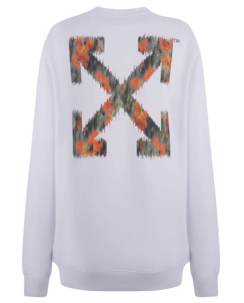 OFF-WHITE - Biała bluza z kolorowym logo na plecach - zdjęcie produktu nr 1
