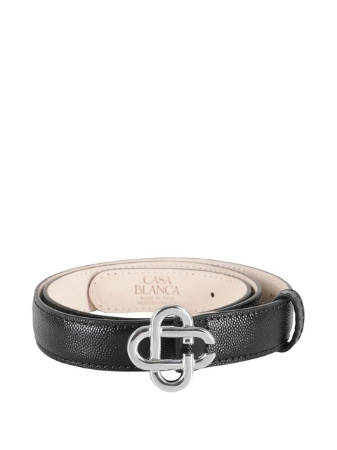 Casablanca logo-buckle belt - Black - zdjęcie produktu nr 2