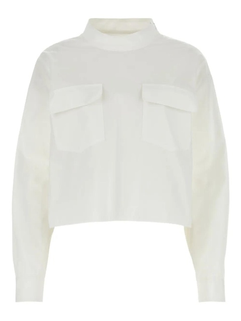 Givenchy high-neck pocket blouse - White - zdjęcie produktu nr 1