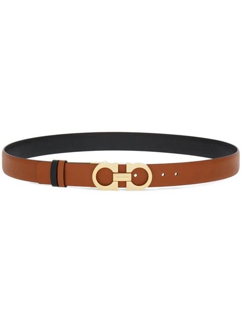 Ferragamo reversible Gancini leather belt - Brown - zdjęcie produktu nr 1