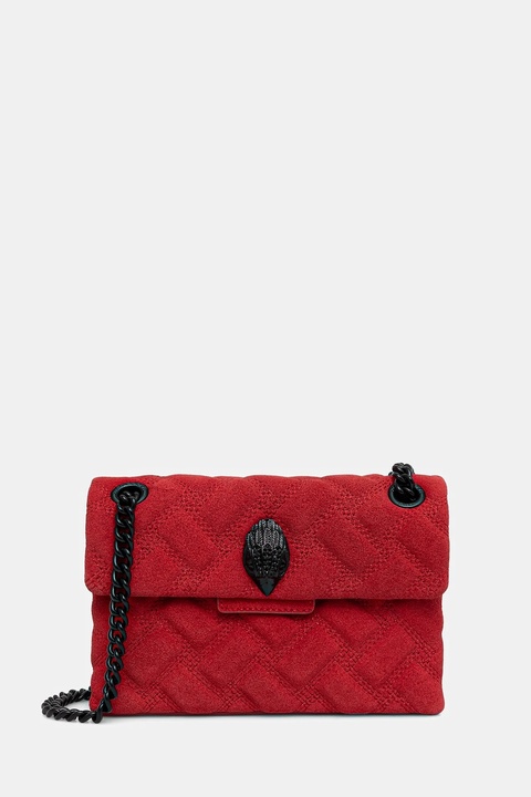 Kurt Geiger London torebka skórzana MINI KENSINGTON kolor czerwony 5017350219 - zdjęcie produktu nr 1
