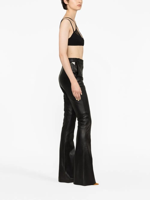 The Attico mesh-panel criss-cross bralette top - Black - zdjęcie produktu nr 2