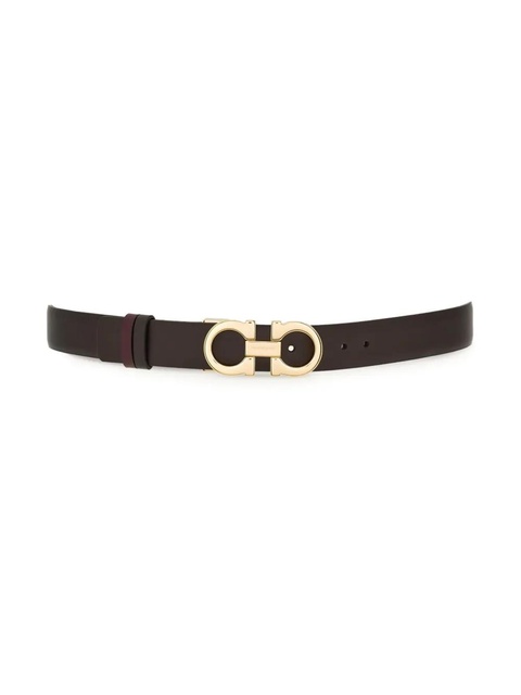 Ferragamo Gancini-buckle leather belt - Brown - zdjęcie produktu nr 2
