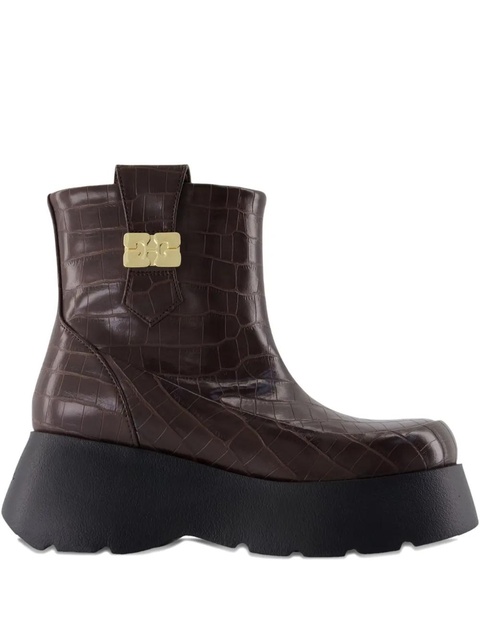 GANNI Kat ankle boots - Brown - zdjęcie produktu nr 1