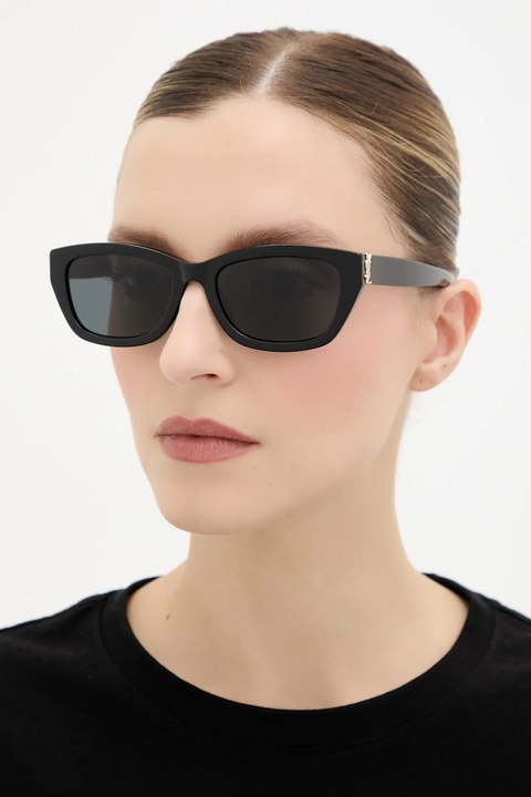 Saint Laurent okulary przeciwsłoneczne damskie kolor czarny SL M153 - zdjęcie produktu nr 1