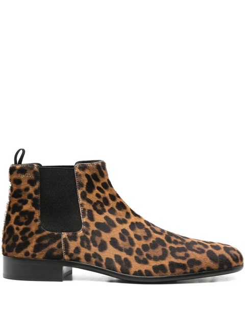 Prada leopard-print Chelsea boots - Brown - zdjęcie produktu nr 1
