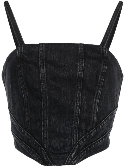 AMIRI corset crop top - Black - zdjęcie produktu nr 1