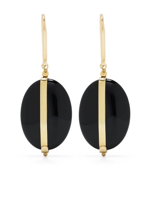 ISABEL MARANT stone-embellished drop earrings - Black - zdjęcie produktu nr 1
