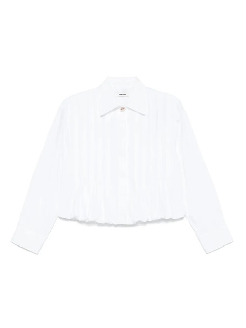 SANDRO cotton shirt - 10 BLANC - zdjęcie produktu nr 1