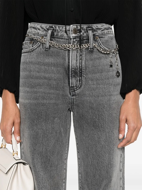 Maje chain-belt wide-leg jeans - Grey - zdjęcie produktu nr 2