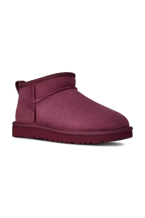UGG śniegowce zamszowe Classic Ultra Mini kolor różowy 1116109.BNTM - zdjęcie produktu nr 2