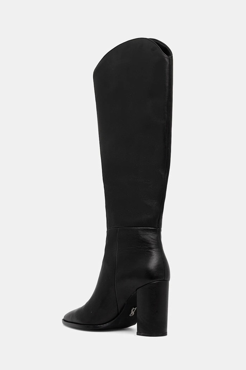 Steve Madden kozaki skórzane Bixby damskie kolor czarny na słupku 11004834 - zdjęcie produktu nr 2