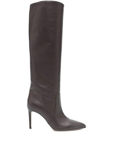 Paris Texas 85mm leather knee-high boots - Brown - zdjęcie produktu nr 1