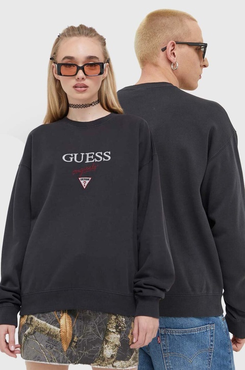 Guess Originals bluza Go Baker kolor czarny z aplikacją SM2BQ09K9YH1-F43M - zdjęcie produktu nr 1