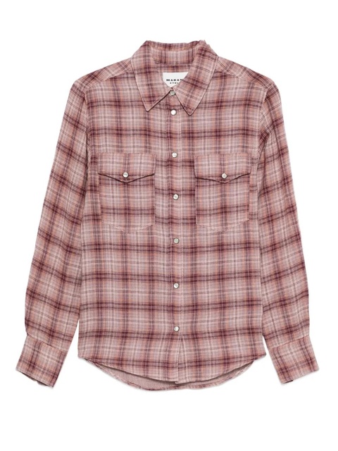 MARANT ÉTOILE Yalisa cotton shirt - Pink - zdjęcie produktu nr 1