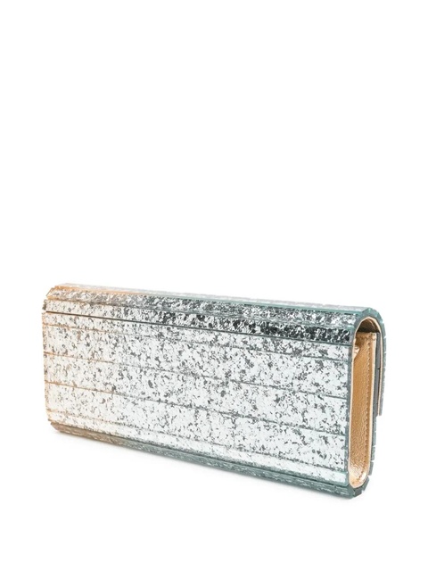 Jimmy Choo glitter rectangular clutch - Neutrals - zdjęcie produktu nr 2