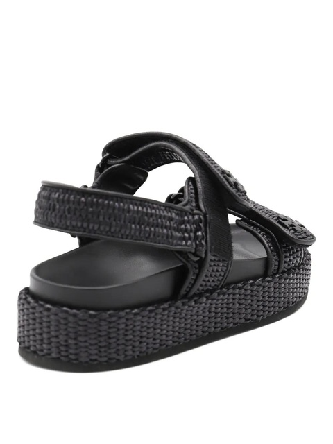 Tory Burch Kira woven platform sandals - Black - zdjęcie produktu nr 2