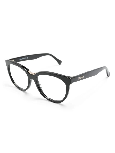 Max Mara Eyewear logo-print cat-eye frame glasses - Black - zdjęcie produktu nr 2