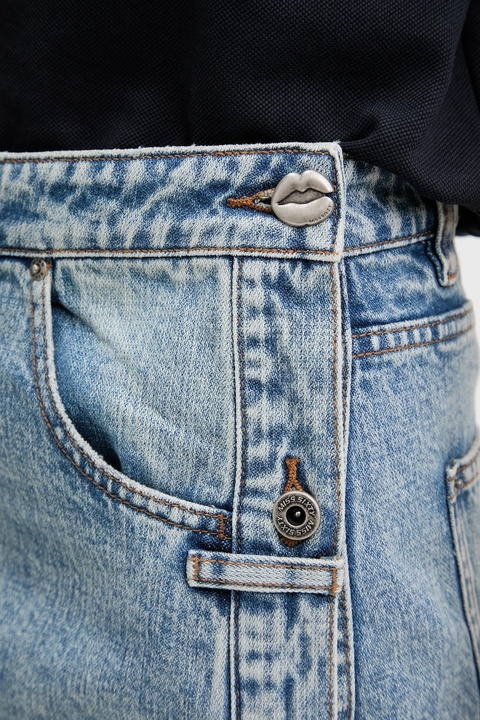 Miss Sixty spódnica jeansowa kolor niebieski mini prosta 6S2KJ12600 - zdjęcie produktu nr 2