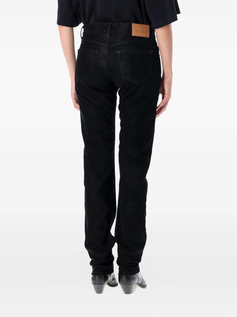 MARANT ÉTOILE eco leather trousers - Black - zdjęcie produktu nr 2