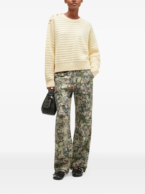 GANNI button-detail sweater - Neutrals - zdjęcie produktu nr 1