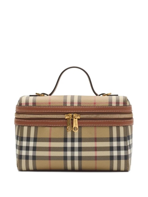 Burberry mini check vanity cross body bag - Neutrals - zdjęcie produktu nr 1