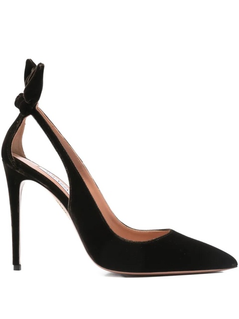 Aquazzura 120mm Bow Tie pumps - Brown - zdjęcie produktu nr 1